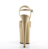FLAMINGO-809 Plateau Sandaletten Beige Beige von Pleaser – Ansicht 4