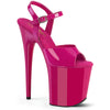 FLAMINGO-809 Plateau Sandaletten Pink Lack von Pleaser