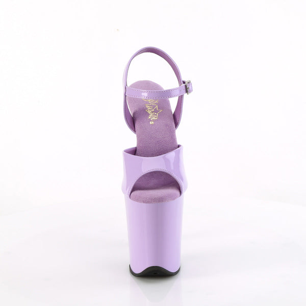 FLAMINGO-809 Plateau Sandaletten Lila Lack von Pleaser – Ansicht 2