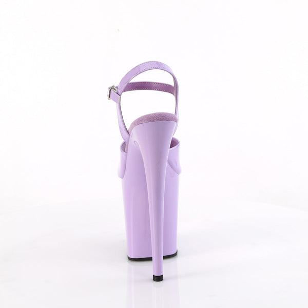 FLAMINGO-809 Plateau Sandaletten Lila Lack von Pleaser – Ansicht 4