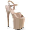 FLAMINGO-809 Plateau Sandaletten Beige von Pleaser
