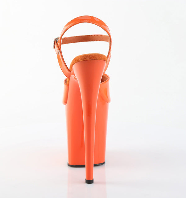 FLAMINGO-809 Plateau Sandaletten Orange von Pleaser – Ansicht 4