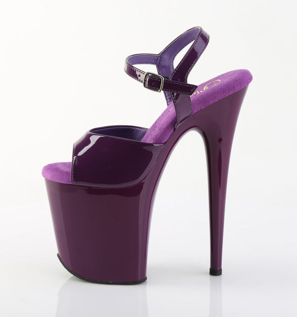 FLAMINGO-809 Plateau Sandaletten Lila von Pleaser – Ansicht 3