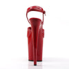 FLAMINGO-809 Plateau Sandaletten Rot Lack von Pleaser – Ansicht 4