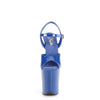 FLAMINGO-809 Plateau Sandaletten Blau Lack von Pleaser – Ansicht 2