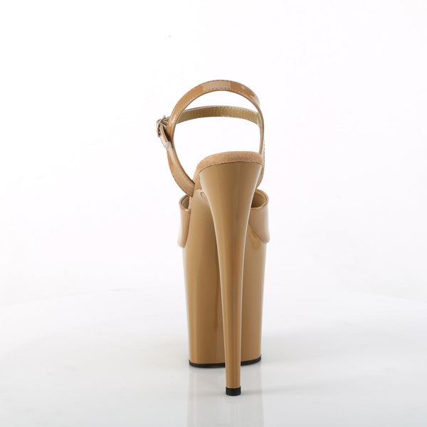 FLAMINGO-809 High Heels Sandaletten - Beige von Pleaser – Ansicht 4