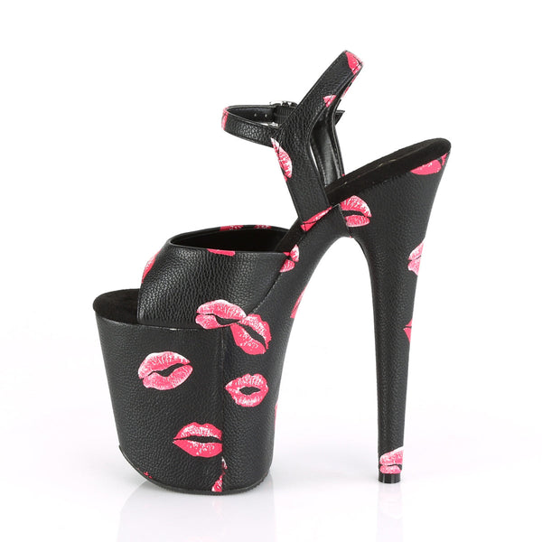 FLAMINGO-809KISSES Plateau Sandaletten Kisses von Pleaser – Ansicht 3