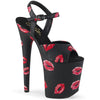 FLAMINGO-809KISSES Plateau Sandaletten Kisses von Pleaser