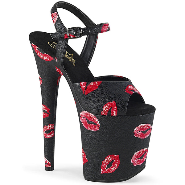 FLAMINGO-809KISSES Plateau Sandaletten Kisses von Pleaser