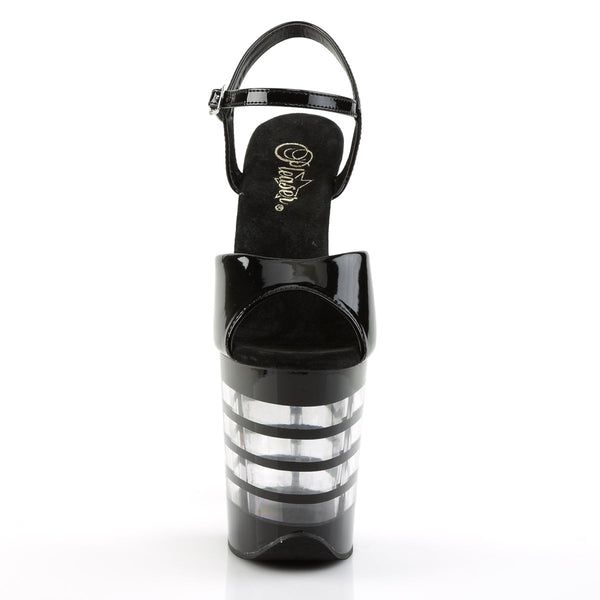 FLAMINGO-809LN Plateau Sandaletten transparent/klar von Pleaser – Ansicht 2