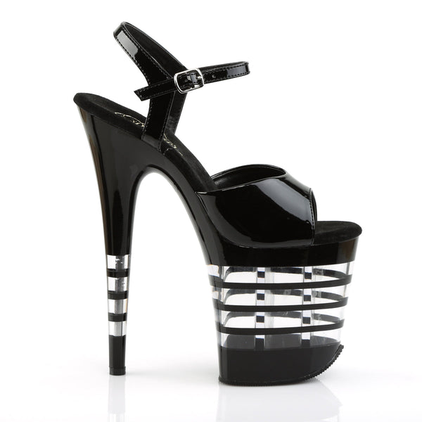 FLAMINGO-809LN Plateau Sandaletten transparent/klar von Pleaser – Ansicht 5