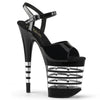 FLAMINGO-809LN Plateau Sandaletten transparent/klar von Pleaser