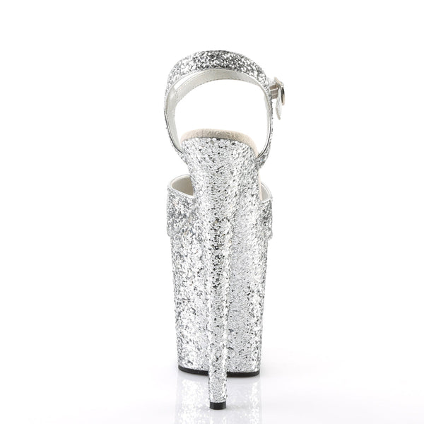 FLAMINGO-810LG Plateau Sandaletten Glitzer von Pleaser – Ansicht 4