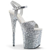 FLAMINGO-810LG Plateau Sandaletten Glitzer von Pleaser