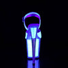 FLAMINGO-810UVG Plateau Sandaletten Glitter Neon Opal UV von Pleaser – Ansicht 4