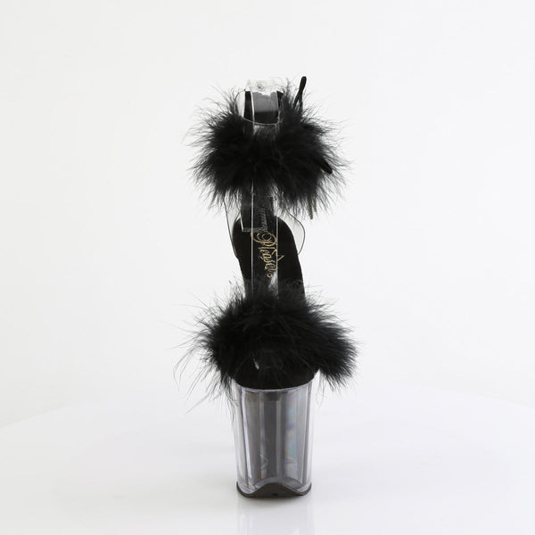 FLAMINGO-824F Plateau Sandaletten Schwarz von Pleaser – Ansicht 2