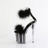 FLAMINGO-824F Plateau Sandaletten Schwarz von Pleaser – Ansicht 3