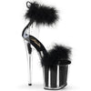 FLAMINGO-824F Plateau Sandaletten Schwarz von Pleaser