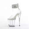 FLAMINGO-824RS-02 Plateau Sandaletten Transparent von Pleaser – Ansicht 3