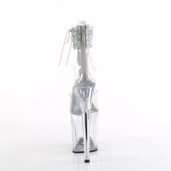 FLAMINGO-824RS-02 Plateau Sandaletten Transparent von Pleaser – Ansicht 4