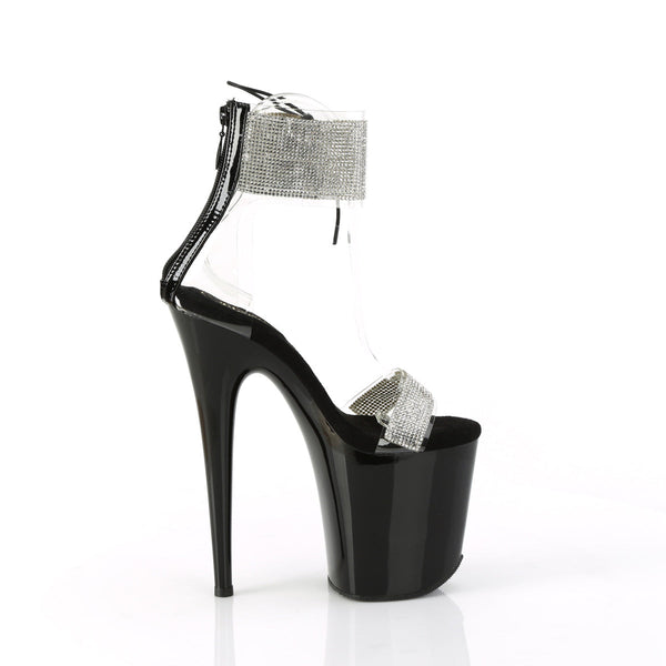 FLAMINGO-827RS Plateau Sandaletten Schwarz von Pleaser – Ansicht 5