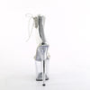 FLAMINGO-827RS Plateau Sandaletten Silber von Pleaser – Ansicht 4