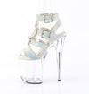 FLAMINGO-856RS Plateau Sandaletten Mehrfarbig/Transparent von Pleaser – Ansicht 3
