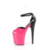 FLAMINGO-868 Plateau Sandaletten Schwarz/Pink von Pleaser – Ansicht 3