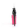 FLAMINGO-868 Plateau Sandaletten Schwarz/Pink von Pleaser – Ansicht 4