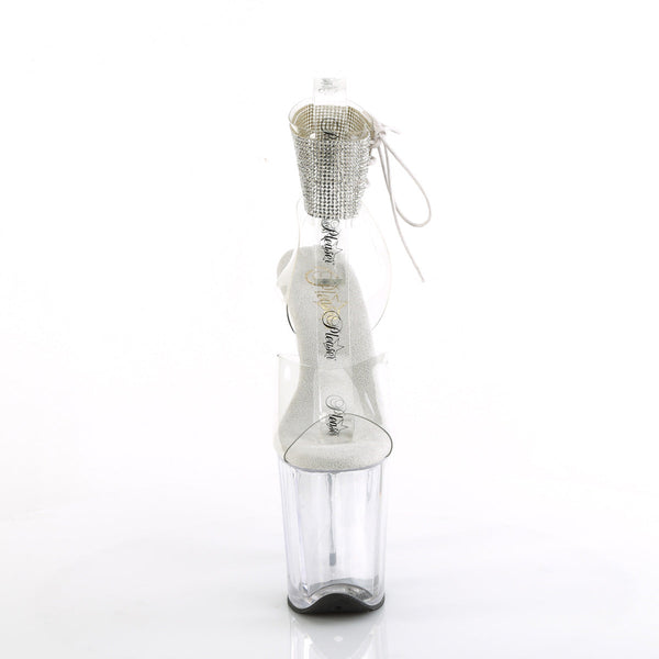 FLAMINGO-891-2RS Plateau Sandaletten Transparent von Pleaser – Ansicht 2