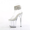 FLAMINGO-891-2RS Plateau Sandaletten Transparent von Pleaser – Ansicht 3