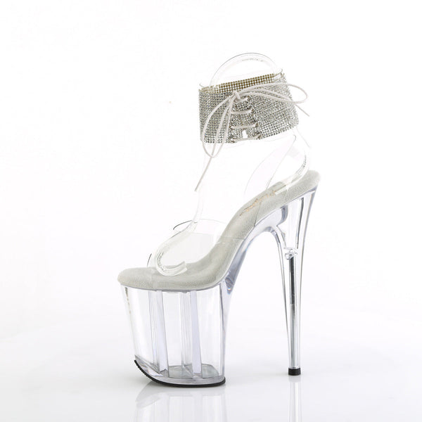 FLAMINGO-891-2RS Plateau Sandaletten Transparent von Pleaser – Ansicht 3