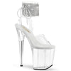 FLAMINGO-891-2RS Plateau Sandaletten Transparent von Pleaser