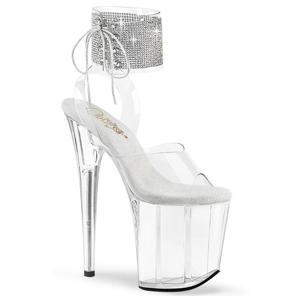 FLAMINGO-891-2RS Plateau Sandaletten Transparent von Pleaser