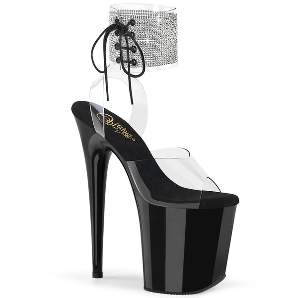 FLAMINGO-891-2RS Plateau Sandaletten Schwarz von Pleaser