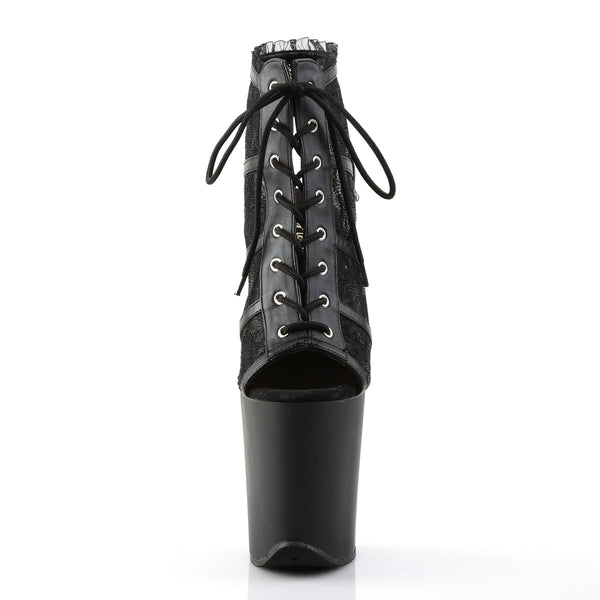 FLAMINGO-896LC Plateau Stiefeletten schwarz von Pleaser – Ansicht 2