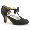 FLAPPER-11 Kitten Heels Pumps Schwarz | Pin Up Couture