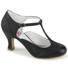 FLAPPER-26 Kitten Heel Pumps Schwarz von Funtasma