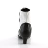 FLORA-1023 Stiefeletten Schwarz/Weiß | Bordello SALE