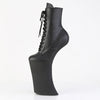 FORBIDDEN-1020 Plateau Pony Stiefeletten - Schwarz Matt von Pleaser – Ansicht 3