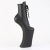 FORBIDDEN-1020 Plateau Pony Stiefeletten - Schwarz Matt von Pleaser – Ansicht 5