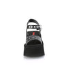 FUNN-10 Plateau Sandaletten Gothic Spinnennetz schwarz von DemoniaCult – Ansicht 2