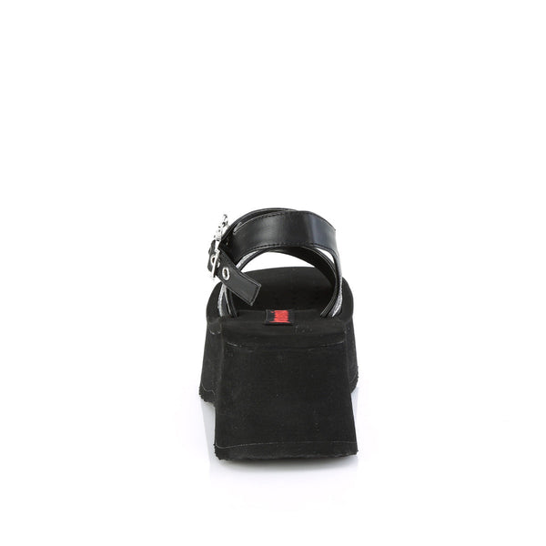 FUNN-10 Plateau Sandaletten Gothic Spinnennetz schwarz von DemoniaCult – Ansicht 4