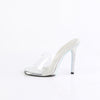GALA-01DM Pantoletten Silber Glitzer von Fabulicious – Ansicht 3