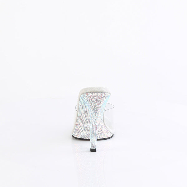 GALA-01DM Pantoletten Silber Glitzer von Fabulicious – Ansicht 4