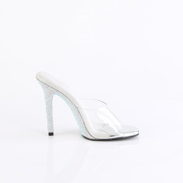 GALA-01DM Pantoletten Silber Glitzer von Fabulicious – Ansicht 5