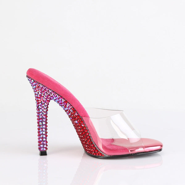 GALA-01DMM Pantoletten hot pink von Fabulicious – Ansicht 5