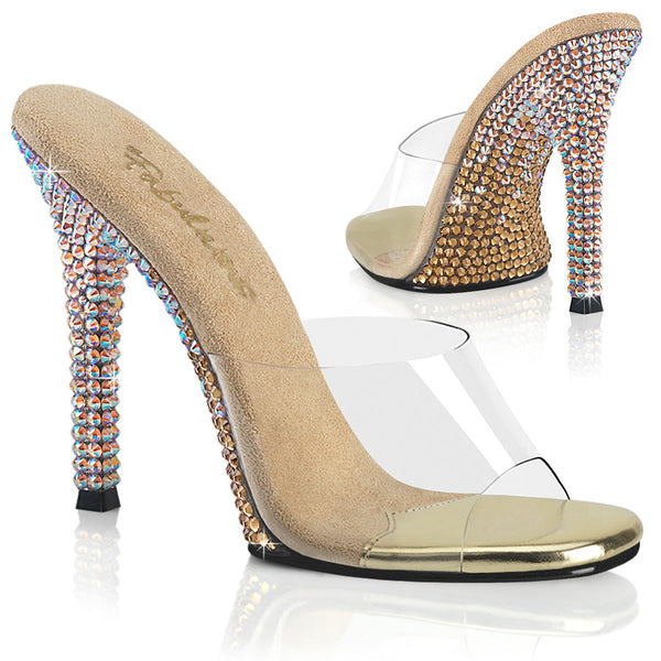 GALA-01DMM Pantoletten Beige von Fabulicious