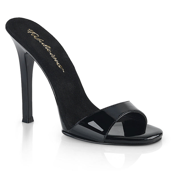 GALA-01S Pantoletten Schwarz von Fabulicious