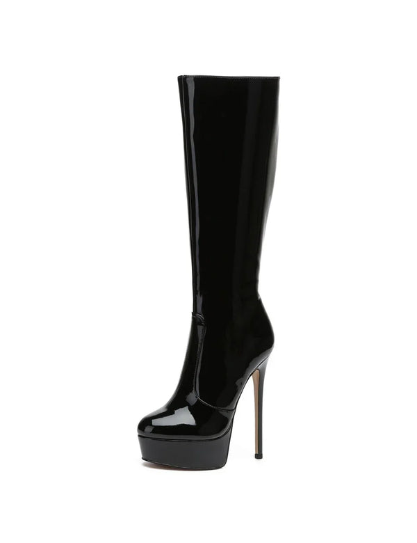Stiefel STACKSTAND Black Shiny | Giaro SALE